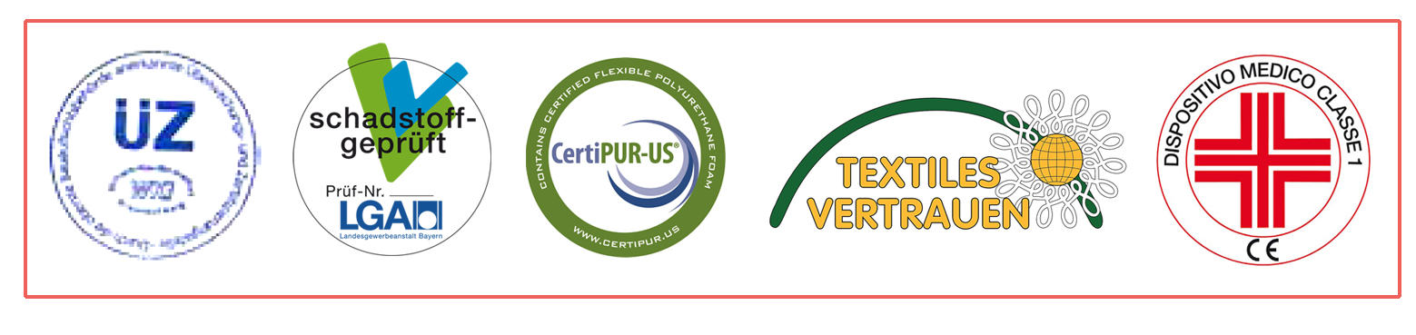 loghi certificazioni flexilan